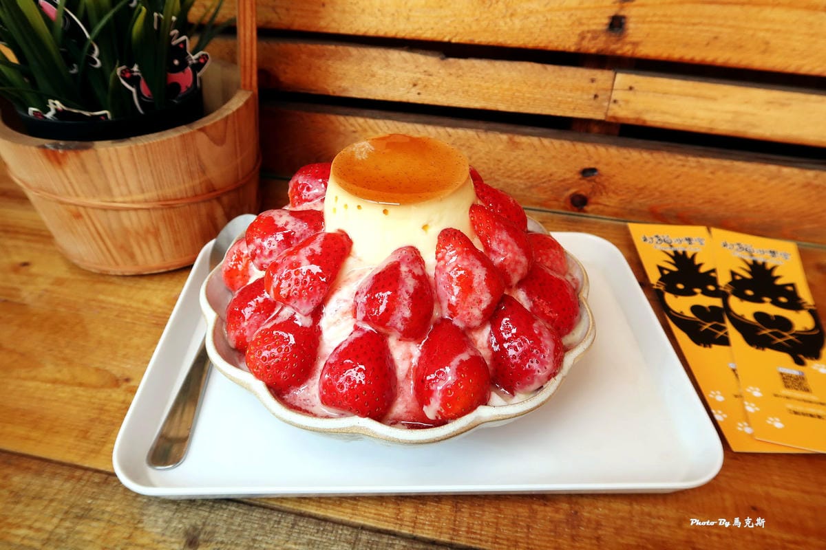 【嘉義冰品美食推薦】打貓冰果室|冬季限定莓滿布丁雪花冰滿滿草 【嘉義冰品美食推薦】打貓冰果室|冬季限定莓滿布丁雪花冰滿滿草