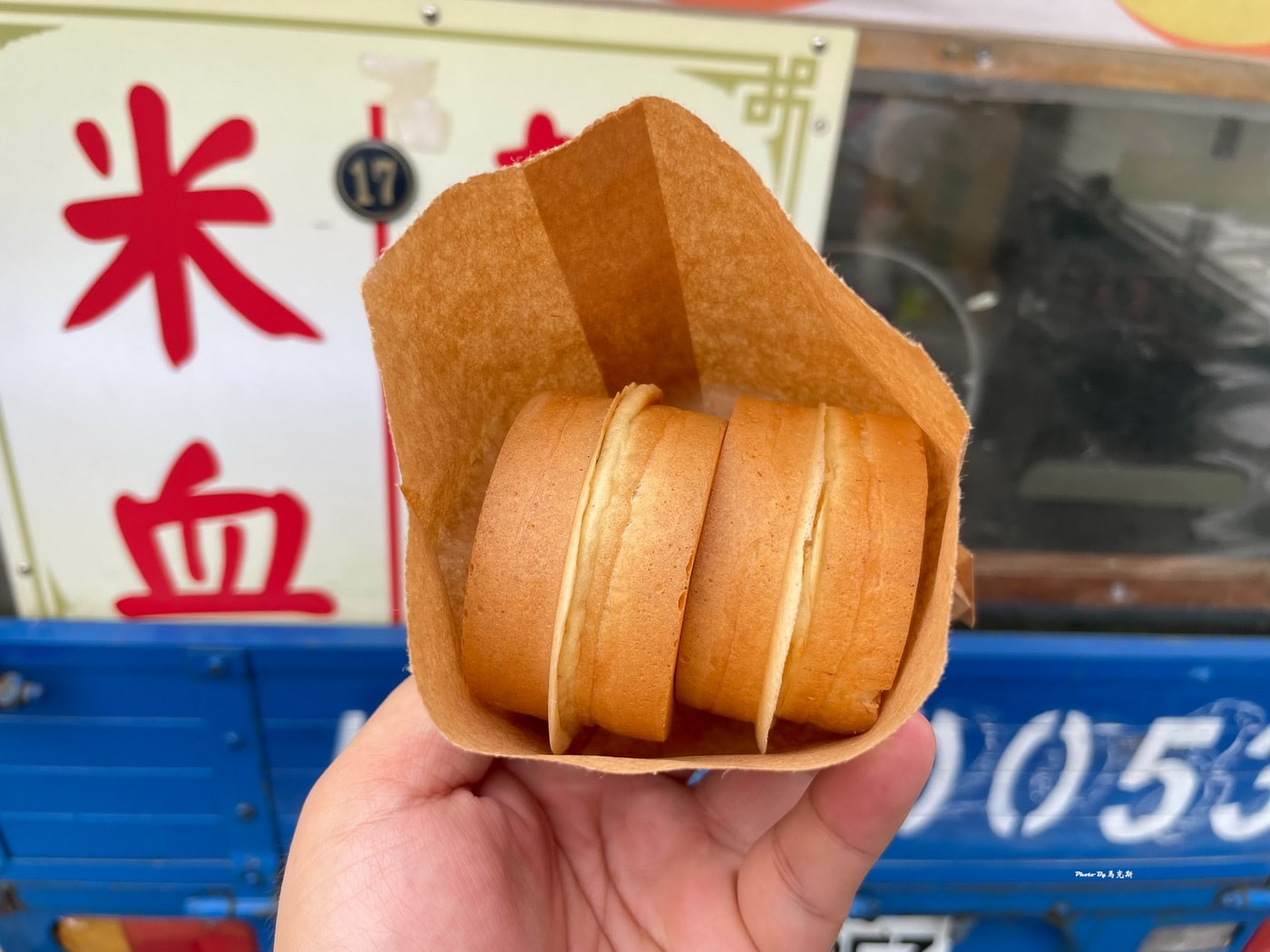 【彰化福興美食推薦】大寶紅豆餅｜在地30年老字號美味紅豆餅 每個銅板價買10送1 還有賣熱狗和米血 近鹿港老街|外帶|鹿港天后宮|
